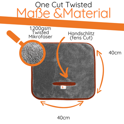 One Cut Twisted - handliches, aber sehr saugstarkes Trockentuch