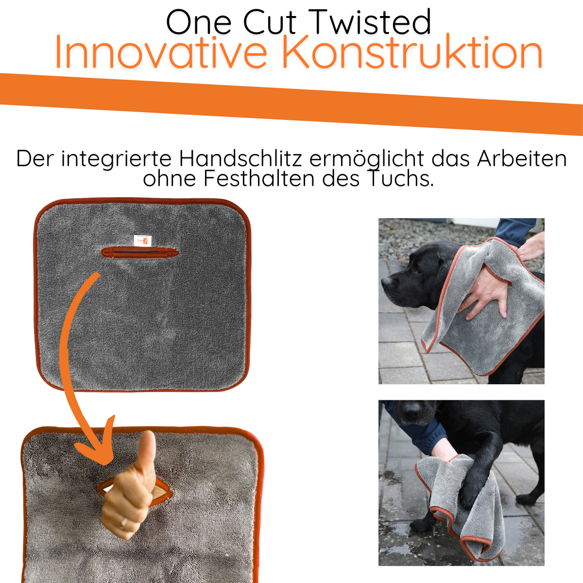 One Cut Twisted - handliches, aber sehr saugstarkes Trockentuch