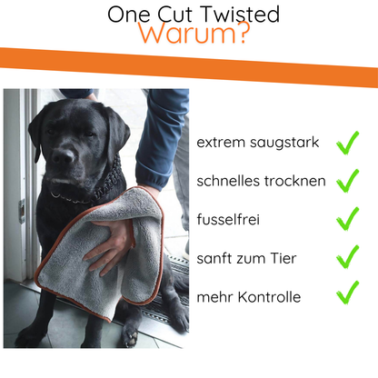 One Cut Twisted - handliches, aber sehr saugstarkes Trockentuch