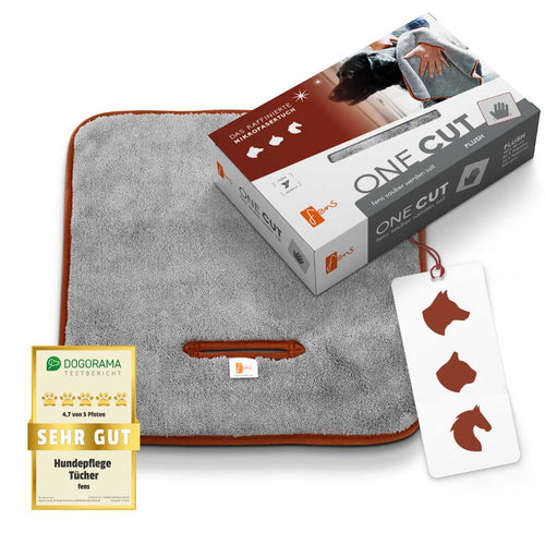 One Cut Plush - handliches Allroundtuch zum Trocknen und der Fellpflege